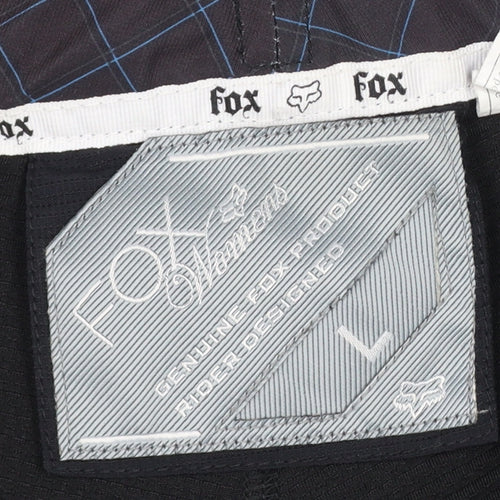 Fox Men's Black L Biker MTB Shorts Adjustable Waist Zip Pockets