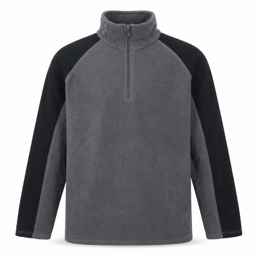 Mountain Warehouse Men’s Grey Black S 1/4 Zip Fleece Sweatshirt