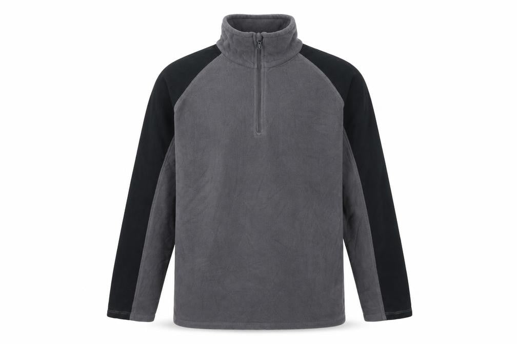 Mountain Warehouse Men’s Grey Black S 1/4 Zip Fleece Sweatshirt