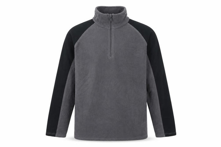 Mountain Warehouse Men’s Grey Black S 1/4 Zip Fleece Sweatshirt