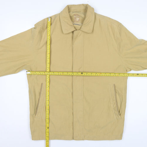 Benny Men's Beige UK 40 Basic Jacket Full Zip Teflon Microfibre