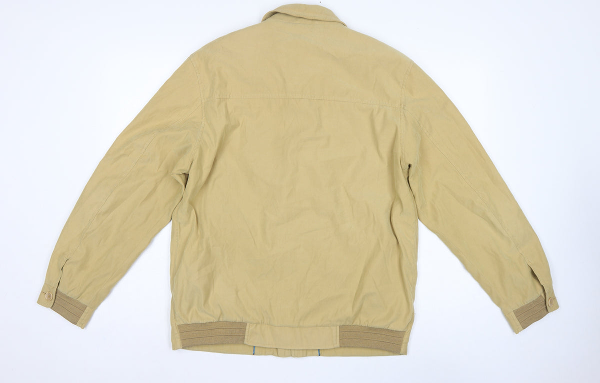 Benny Men's Beige UK 40 Basic Jacket Full Zip Teflon Microfibre