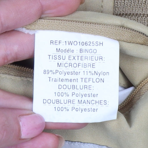Benny Men's Beige UK 40 Basic Jacket Full Zip Teflon Microfibre