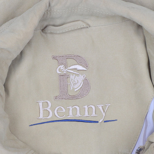 Benny Men's Beige UK 40 Basic Jacket Full Zip Teflon Microfibre