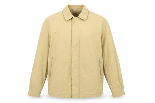 Benny Men's Beige UK 40 Basic Jacket Full Zip Teflon Microfibre