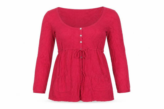 White Stuff Women’s Pink Size 10 Long Sleeve Button Cardigan Linen Cotton