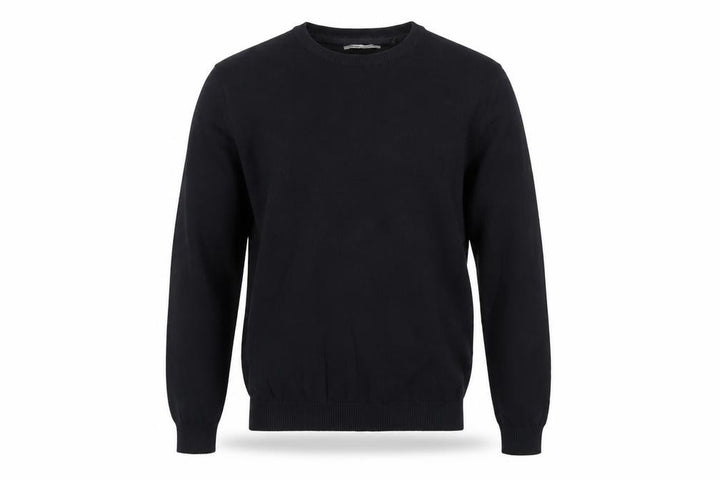Jack & Jones Men’s Black Size S Crew Neck Cotton Knit Pullover Jumper