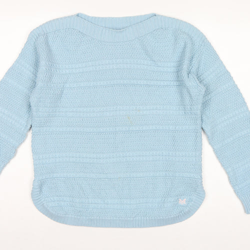 Crew Clothing Company Women Blue UK 14 Crew Neck Knit Pullover Jumper