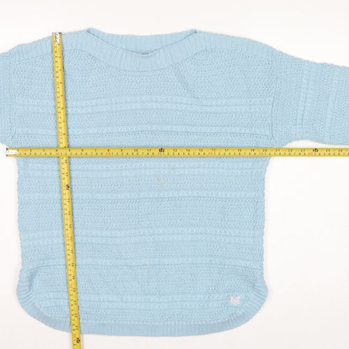 Crew Clothing Company Women Blue UK 14 Crew Neck Knit Pullover Jumper