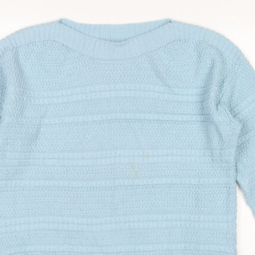Crew Clothing Company Women Blue UK 14 Crew Neck Knit Pullover Jumper