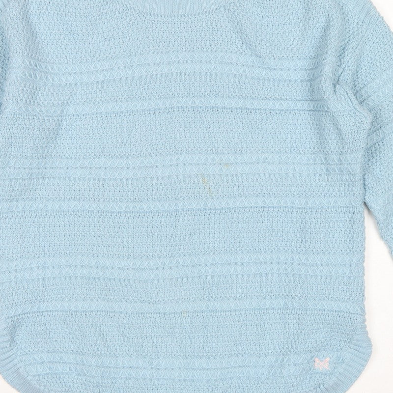 Crew Clothing Company Women Blue UK 14 Crew Neck Knit Pullover Jumper