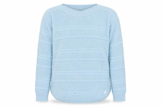 Crew Clothing Company Women Blue UK 14 Crew Neck Knit Pullover Jumper
