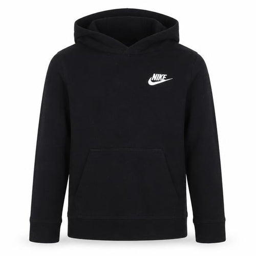 Nike Boys Black 6-7 Years Pullover Hoodie Logo Fleece