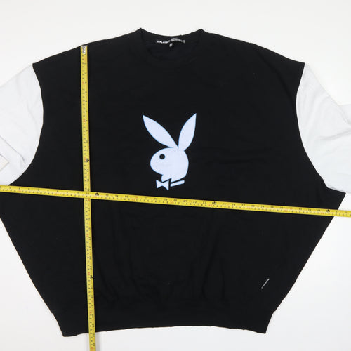 Missguided x Playboy Women’s Black UK 18 Pullover Graphic Sweatshirt