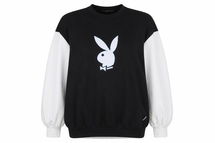 Missguided x Playboy Women’s Black UK 18 Pullover Graphic Sweatshirt