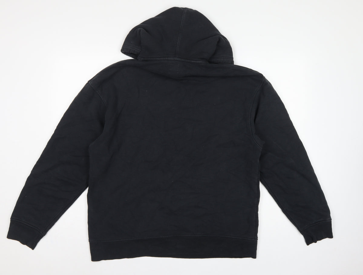 Levi's Men's Black M Relaxed Pullover Logo Cotton Hoodie