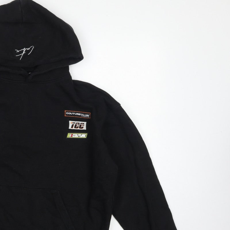 Additional view of Couture Women’s Black XS Pullover Hoodie Embroidered Logo Pockets