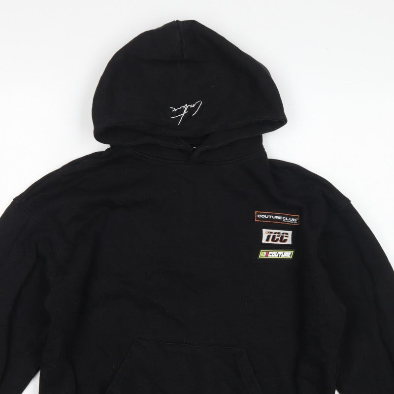 Additional view of Couture Women’s Black XS Pullover Hoodie Embroidered Logo Pockets