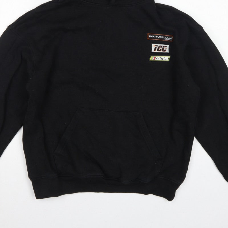 Additional view of Couture Women’s Black XS Pullover Hoodie Embroidered Logo Pockets