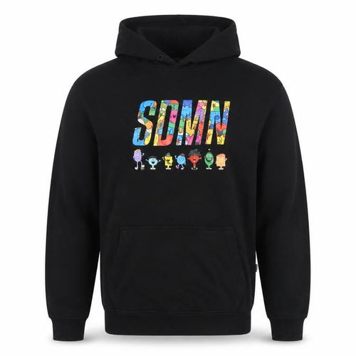 SOMN Men’s Black L Pullover Hoodie Mr Men Little Miss Graphic Print