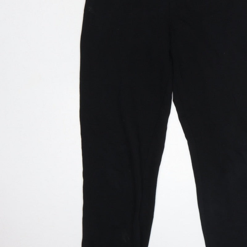 Additional view of Zara Women Black, size S, Button Front Drawstring Jersey Jumpsuit