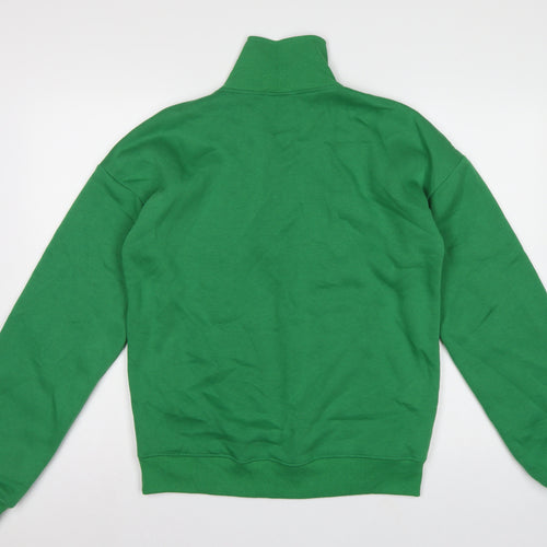 In The Style Women’s Green Size 12 Half Zip High Neck Sweatshirt
