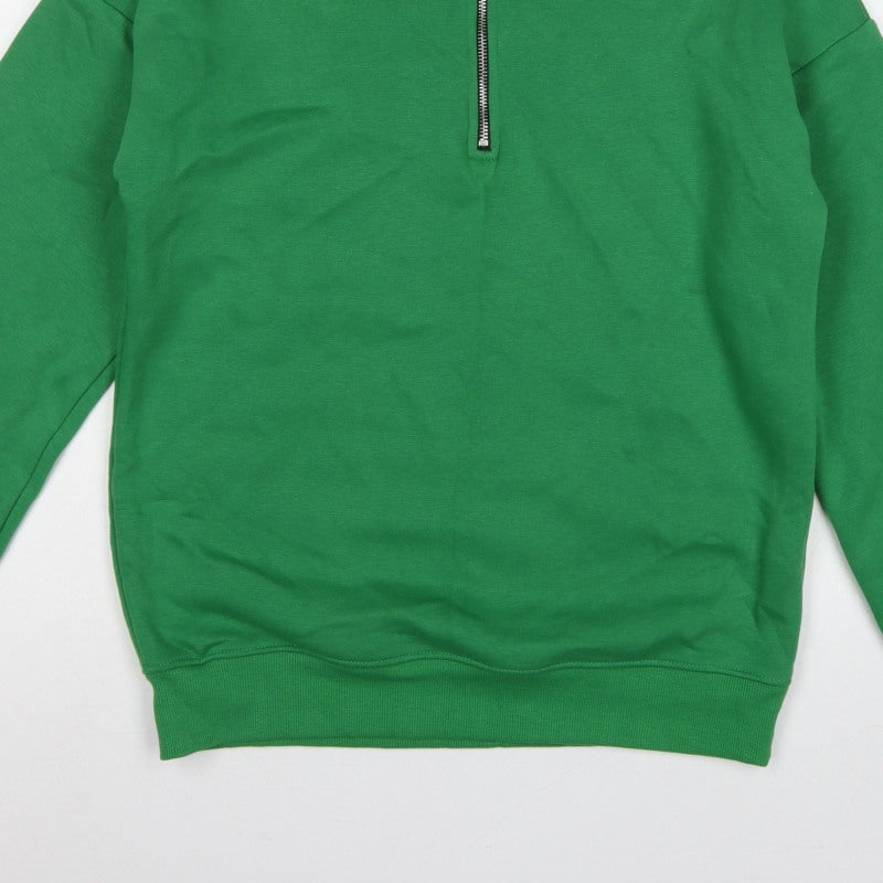 In The Style Women’s Green Size 12 Half Zip High Neck Sweatshirt