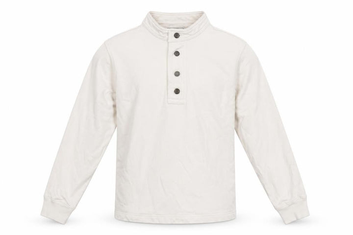 Gap Work-Force Men’s Ivory L Button Henley Sweatshirt Cotton