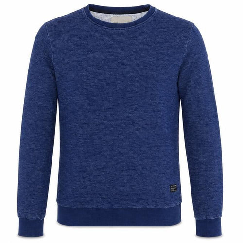 Revolution Men’s Blue Small Crew Neck Cotton Pullover Sweatshirt