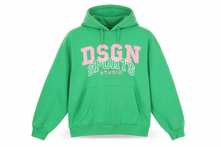 Boohoo Women's Green S Pullover Hoodie DSGN Sports Graphic Fleece