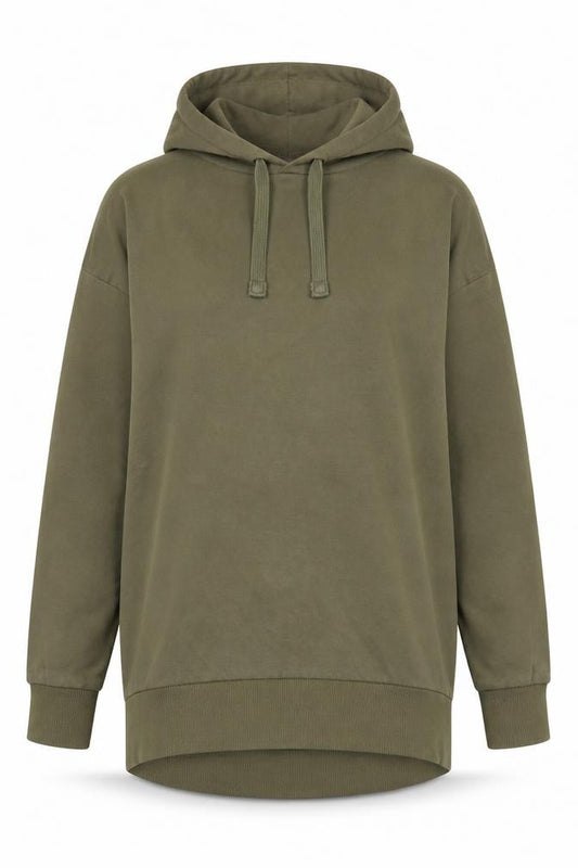 Front view of Goldigga Women’s Green UK 10 Pullover Hooded Sweatshirt