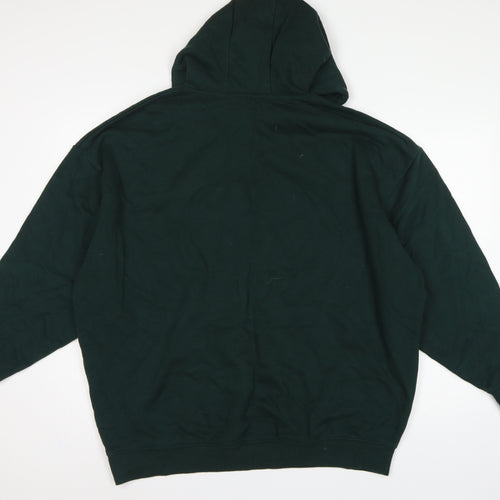 Primark Stranger Things Women's Green L Hawkins 1987 Pullover Hoodie