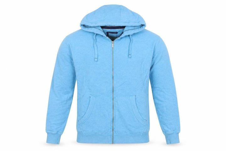 Fat Face Men's Blue M Full Zip Hooded Cotton Blend Hoodie