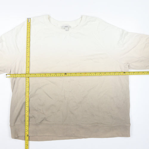 Marks and Spencer Women’s Ivory L Pullover Raglan Sweatshirt