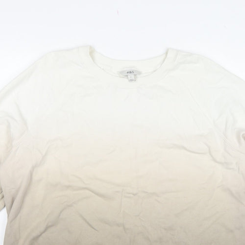 Marks and Spencer Women’s Ivory L Pullover Raglan Sweatshirt