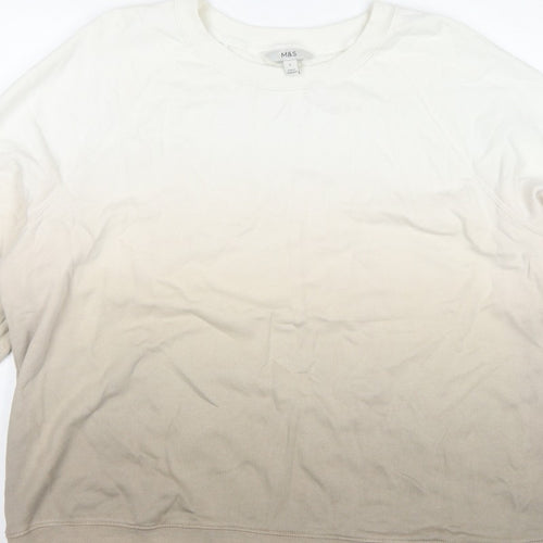Marks and Spencer Women’s Ivory L Pullover Raglan Sweatshirt