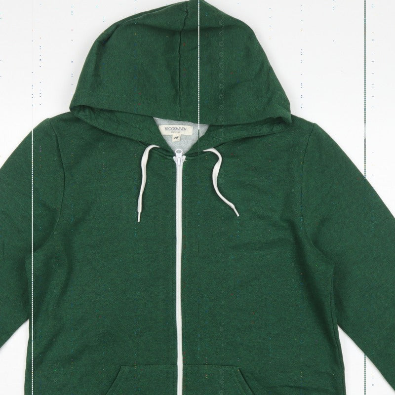 Brookhaven Women’s Green Size 16 Full Zip Hooded Fleece Hoodie
