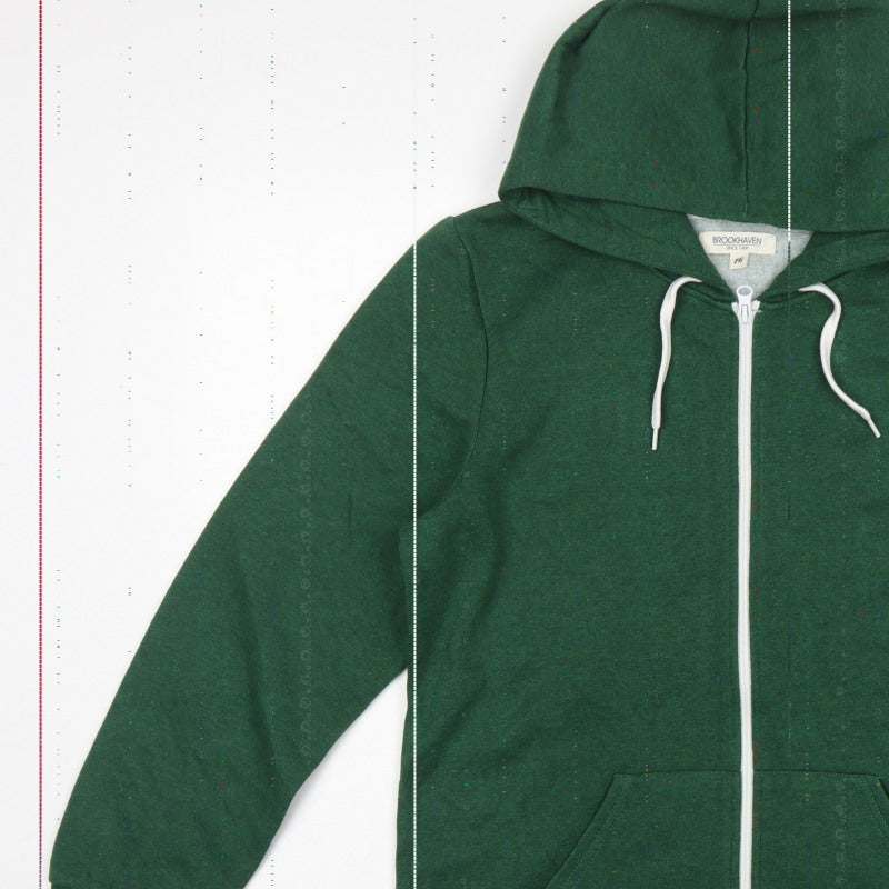 Brookhaven Women’s Green Size 16 Full Zip Hooded Fleece Hoodie