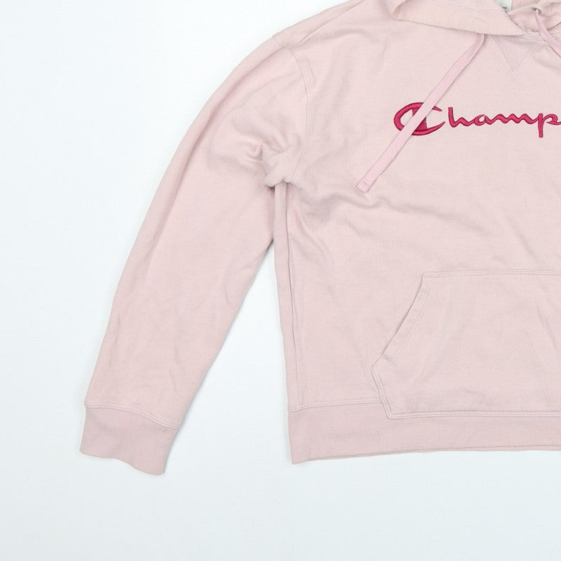 Additional view of Champion Women’s Pink M Pullover Hoodie Embroidered Logo
