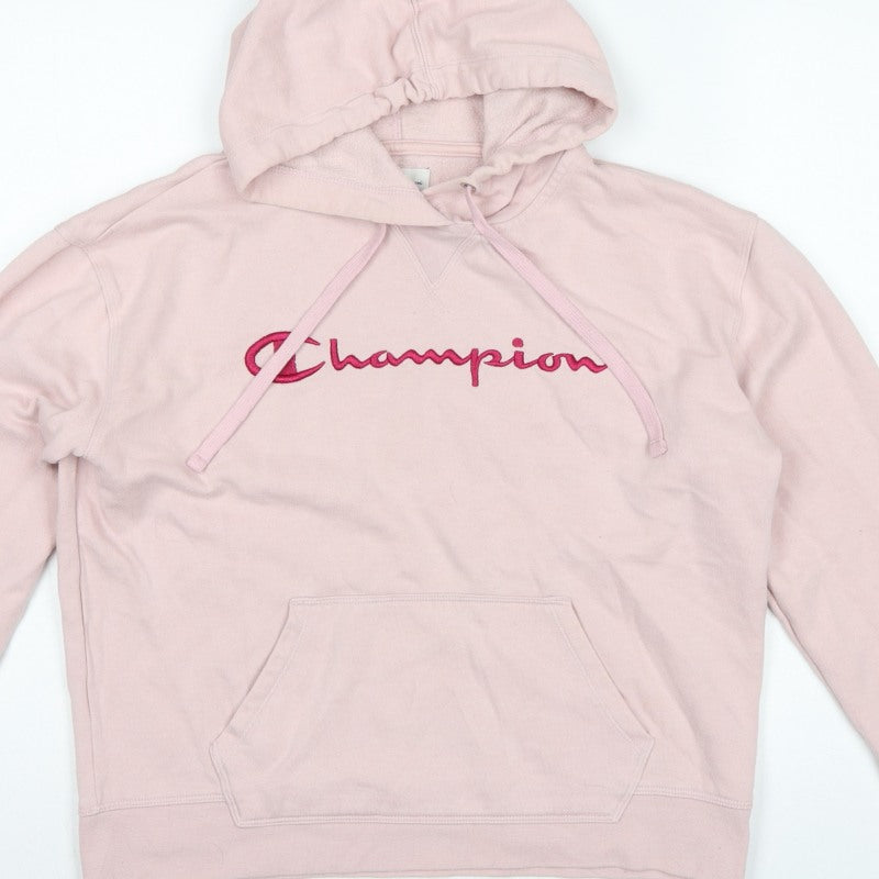Additional view of Champion Women’s Pink M Pullover Hoodie Embroidered Logo