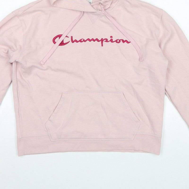 Additional view of Champion Women’s Pink M Pullover Hoodie Embroidered Logo