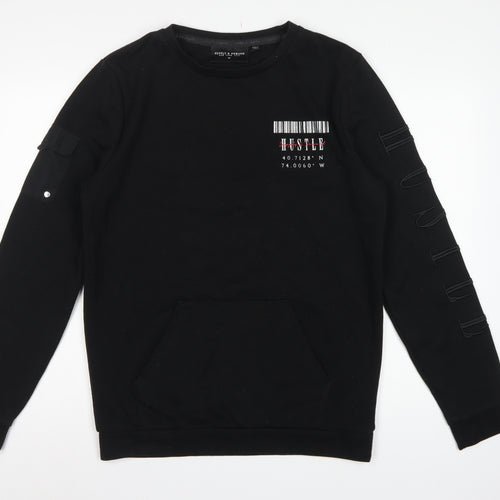 Supply & Demand Men’s Black M Pullover Crew Neck Graphic Sweatshirt