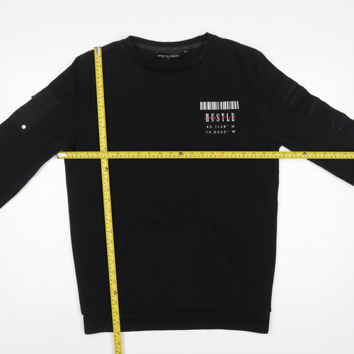 Supply & Demand Men’s Black M Pullover Crew Neck Graphic Sweatshirt