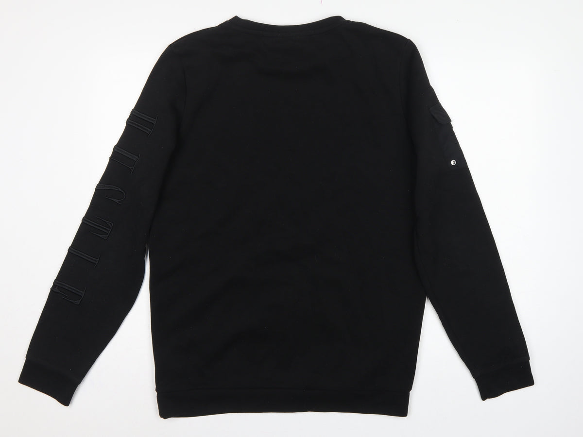 Supply & Demand Men’s Black M Pullover Crew Neck Graphic Sweatshirt