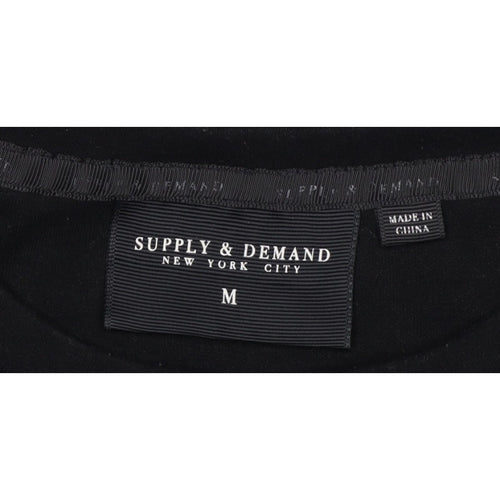 Supply & Demand Men’s Black M Pullover Crew Neck Graphic Sweatshirt