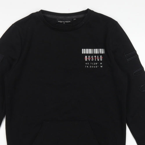 Supply & Demand Men’s Black M Pullover Crew Neck Graphic Sweatshirt