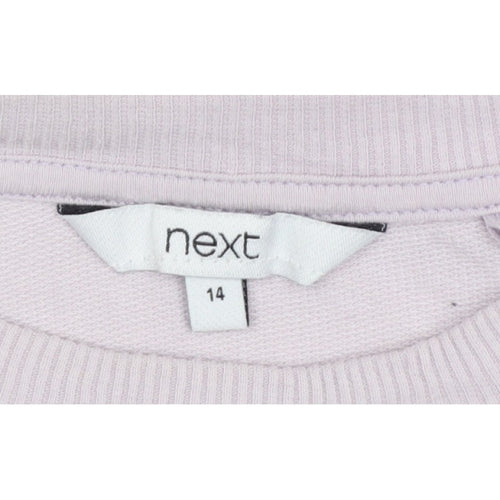 Next Women Multicoloured UK 14 Colourblock Cotton Pullover Sweatshirt