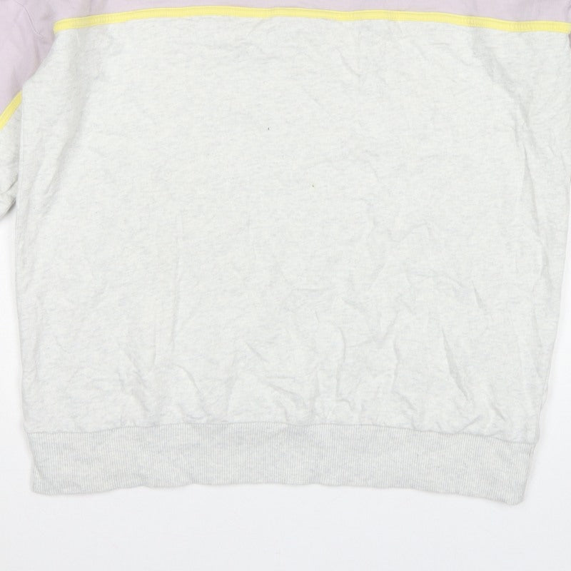 Next Women Multicoloured UK 14 Colourblock Cotton Pullover Sweatshirt