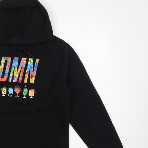 SDMN Men Black M Pullover Hoodie Mr Men Little Miss Graphic