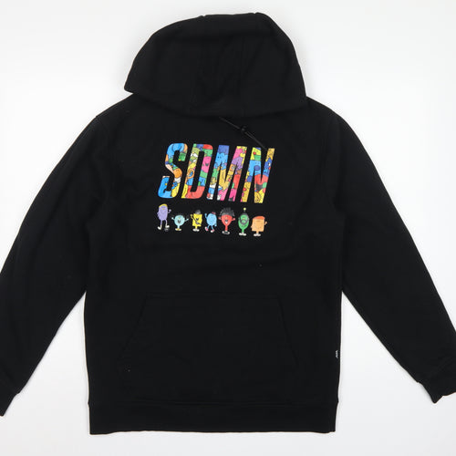SDMN Men Black M Pullover Hoodie Mr Men Little Miss Graphic